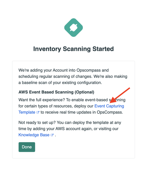 Image of the inventory scanning modal