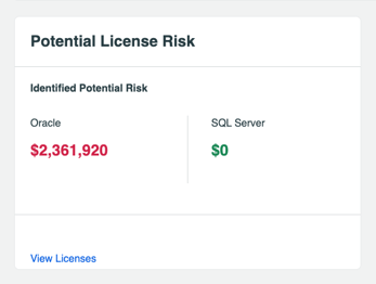 Potential license risk card