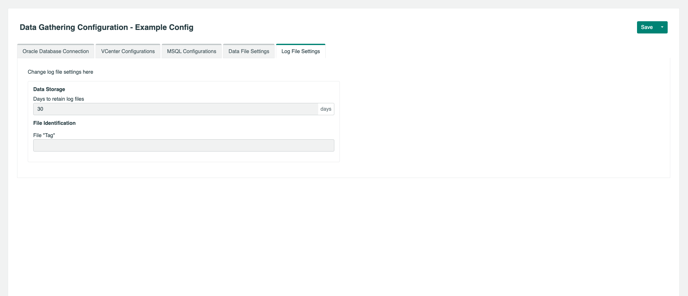 log file setting