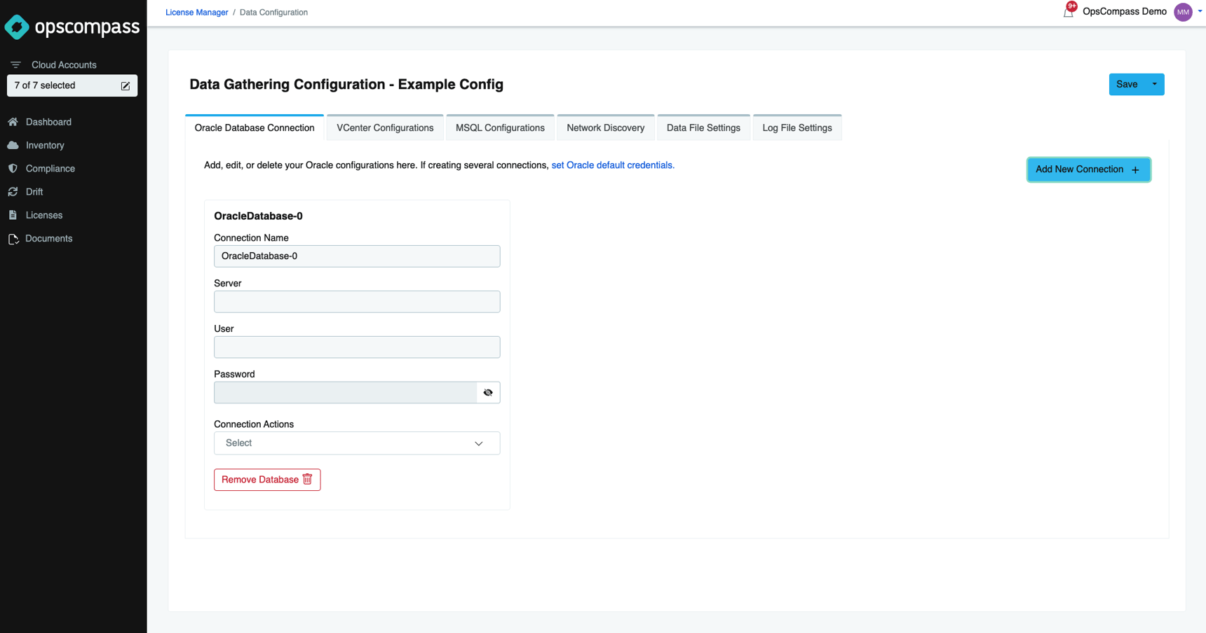 How do I set up my data gathering configuration?