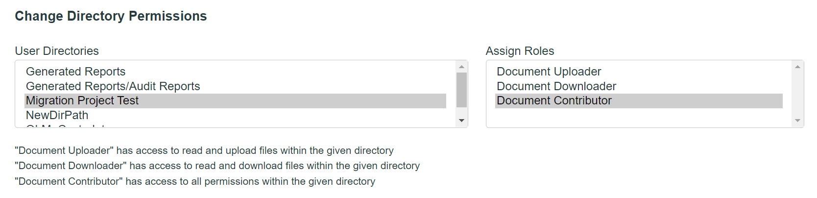 Image of change directory permissions